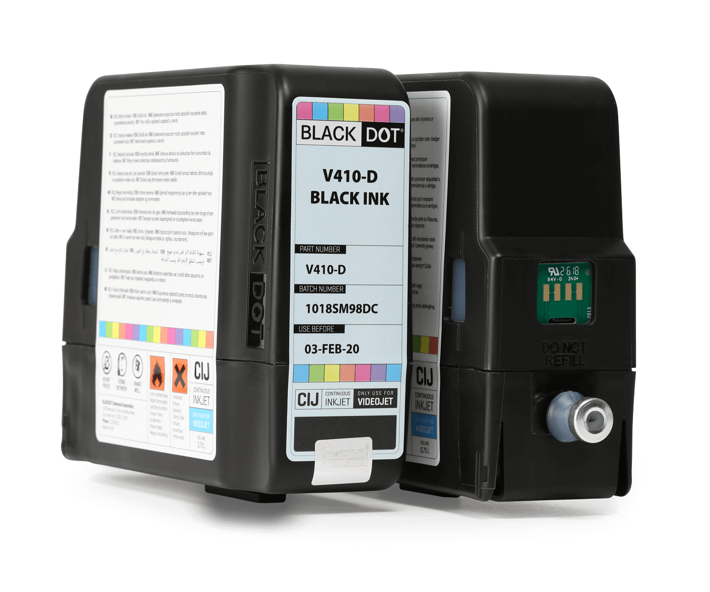 Videojet V410 Black Ink Videojet Inkjet Kartuş