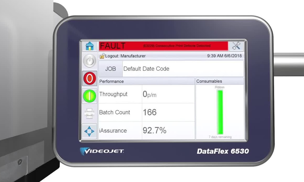 Videojet DataFlex 6530 Termal Transfer Yazıcı